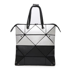 Matte Clutch Handbag - Eco - Friendly Leisure Variety Matte silver with black