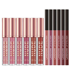 Matte Lipstick and Lip Liner Set: 12 - Piece Makeup Collection As shown