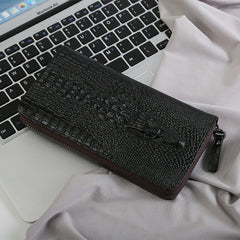 Men's Casual Leather Clutch Bag Brown