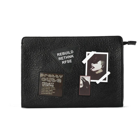 Men's Casual Street Clutch Bag Black