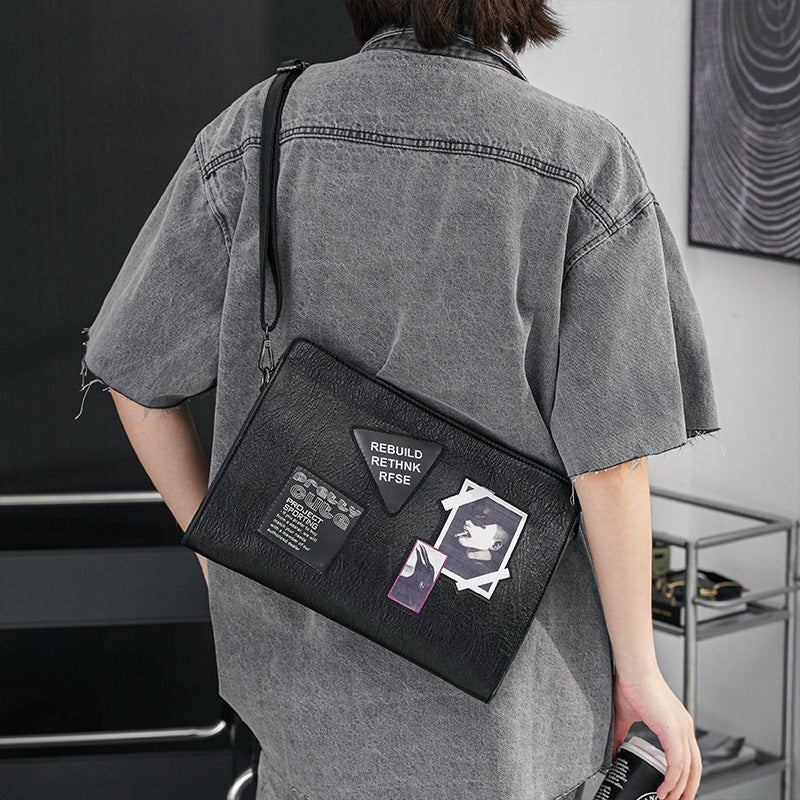Men's Casual Street Clutch Bag Black