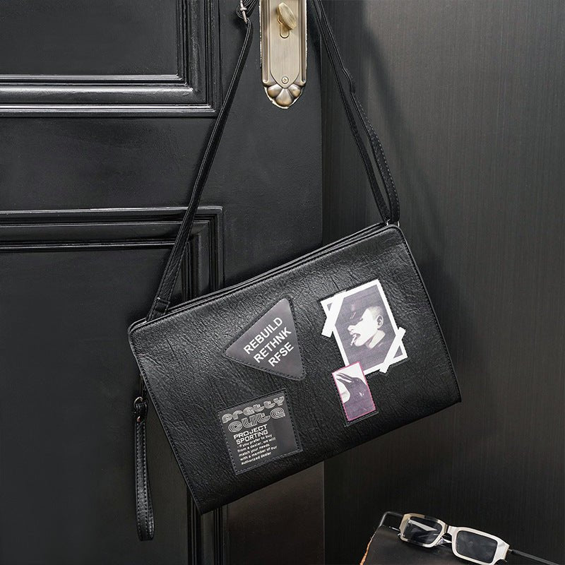 Men's Casual Street Clutch Bag Black