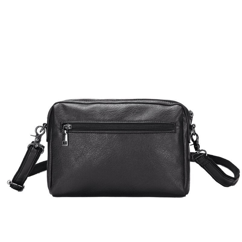 Men's embroidered pattern clutch bag Black
