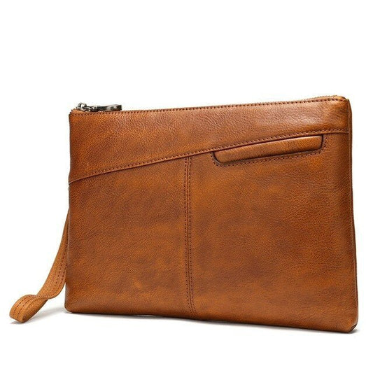 Men's envelope clutch Brown