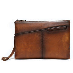 Men's envelope clutch Coffee
