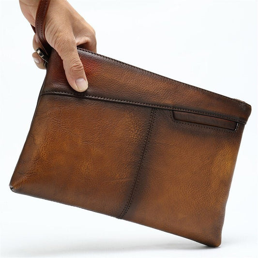 Men's envelope clutch Brown