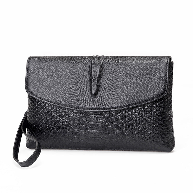 Men's High - grade Envelope Men's Clutch Black