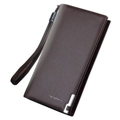 Men's Long Zipper Wallet Clutch Wholesale Clutch Coffee