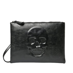 Men's Skull Clutch Black
