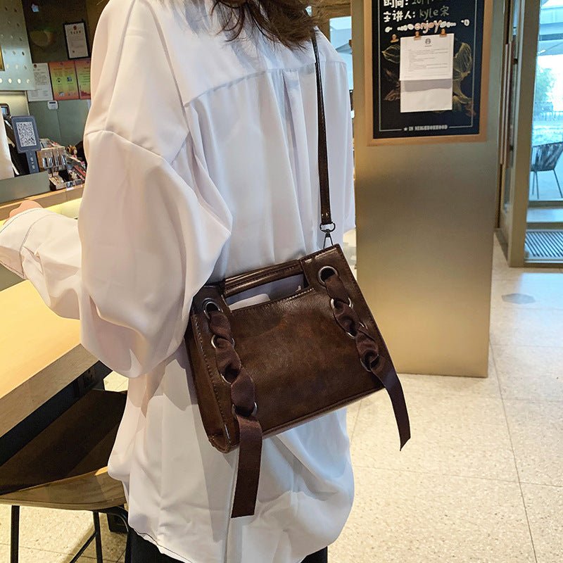 Messenger Bag for Square Shoulder Messenger Bag Casual Tote Bags Female Wallet Handbag Coffee