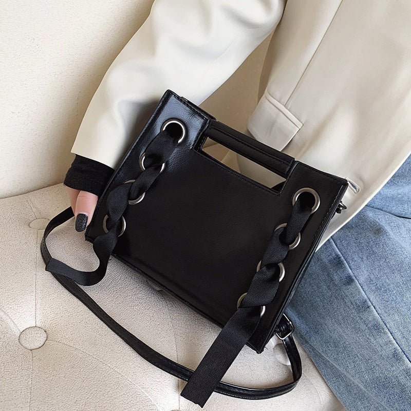 Messenger Bag for Square Shoulder Messenger Bag Casual Tote Bags Female Wallet Handbag Black