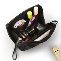 Mini Clutch Cosmetic Bag – Portable & Stylish Black