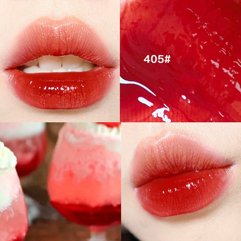 Moisturizing Ice - Through Lip Glaze: Mirror Jelly, Enduring Color Peach crystal