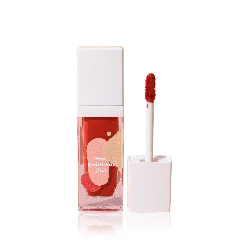 Moisturizing Ice - Through Lip Glaze: Mirror Jelly, Enduring Color Orange bubbles