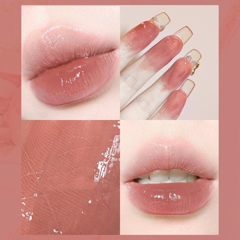 Moisturizing Ice - Through Lip Glaze: Mirror Jelly, Enduring Color Clear papaya