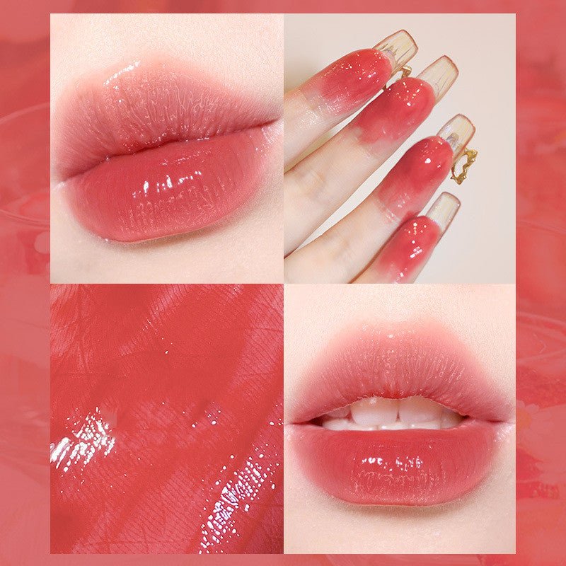 Moisturizing Ice - Through Lip Glaze: Mirror Jelly, Enduring Color Clear papaya