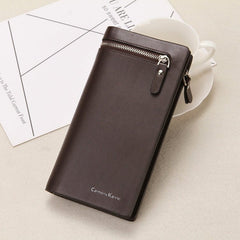 Multi - function zipper clutch Coffee