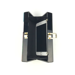 Multicolored Contrast Acrylic Clutch Bag Colorful pink