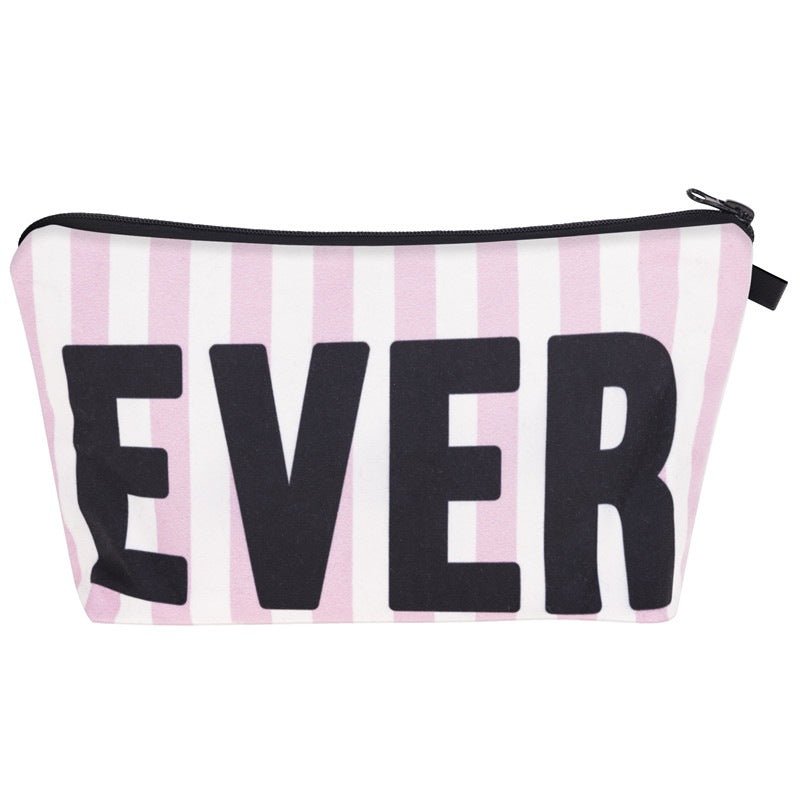 Multifunctional Letter Print Cosmetic Clutch Bag for Women Hzb831