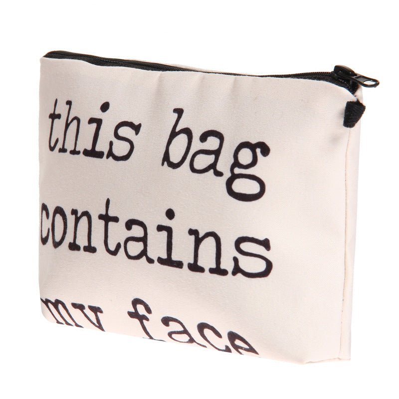 Multifunctional Letter Print Cosmetic Clutch Bag for Women Hzb759