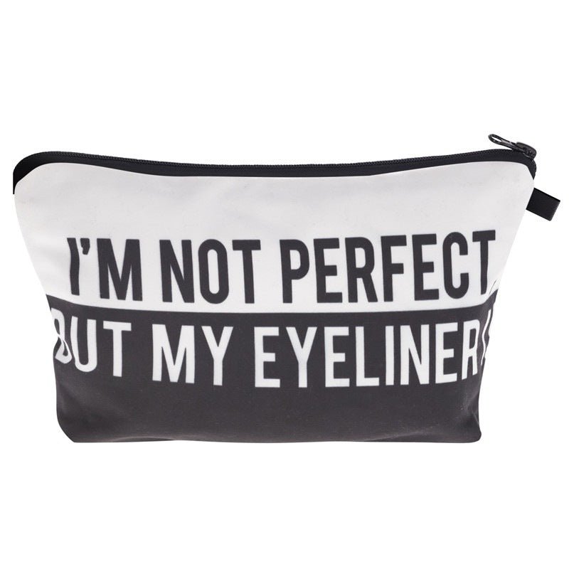 Multifunctional Letter Print Cosmetic Clutch Bag for Women Hzb842