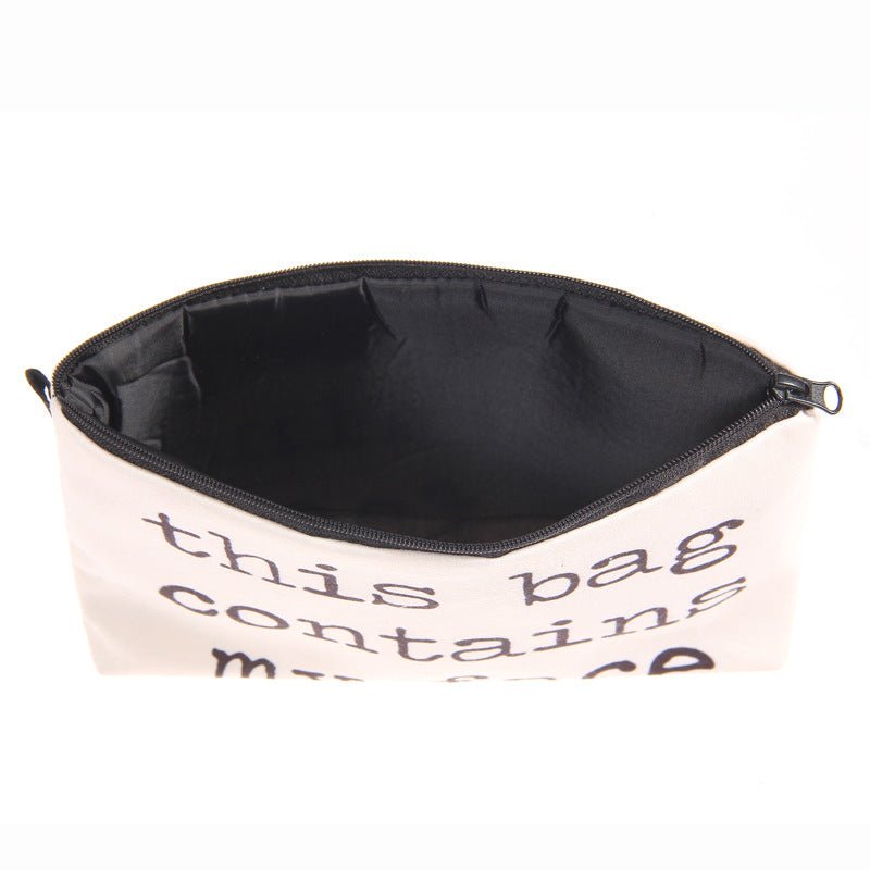 Multifunctional Letter Print Cosmetic Clutch Bag for Women Hzb759