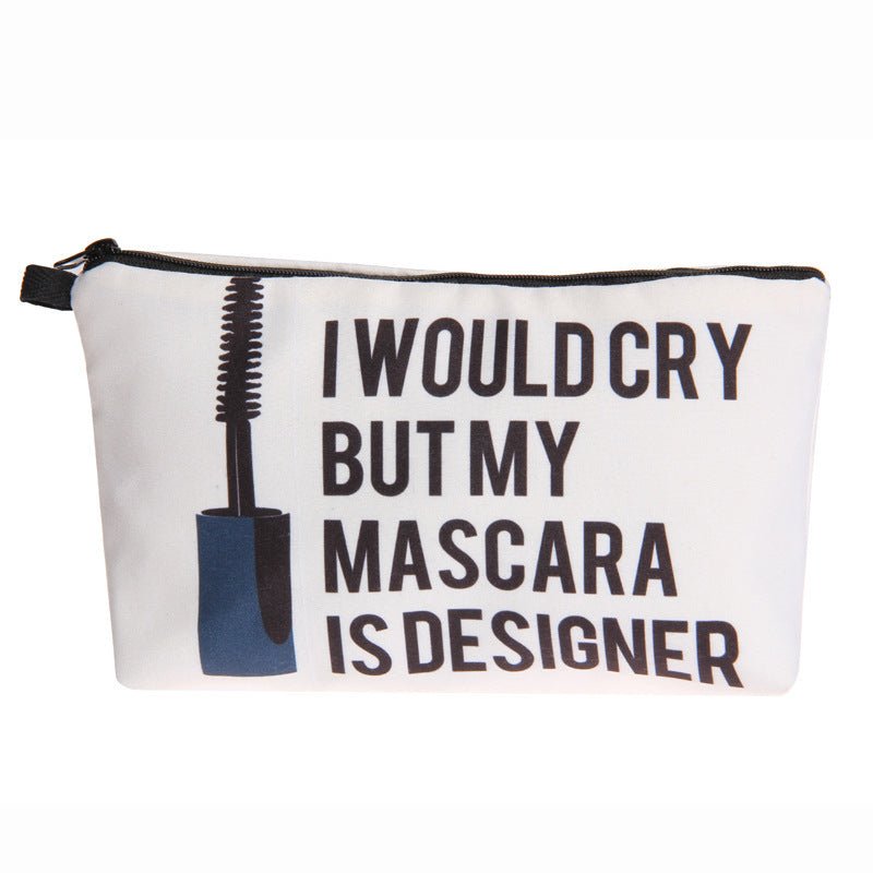 Multifunctional Letter Print Cosmetic Clutch Bag for Women Hzb759
