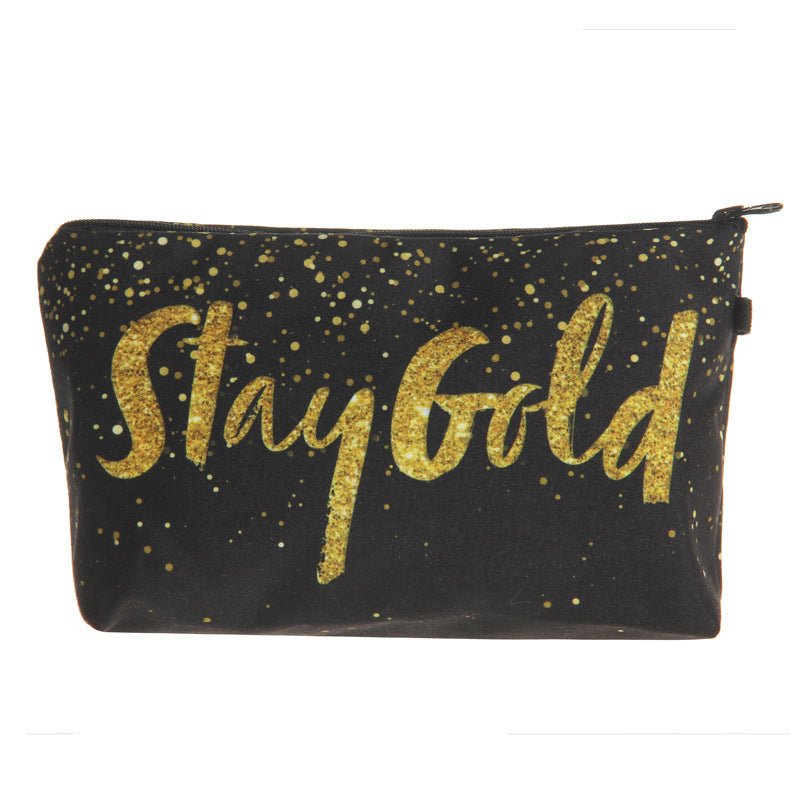 Multifunctional Letter Print Cosmetic Clutch Bag for Women Hzb856