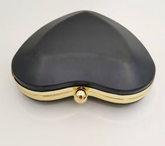My Heart Purse Bag Clutch Black gold