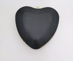 My Heart Purse Bag Clutch Black gold