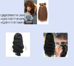 Natural Kinky Curly Wave Human Hair Wig 10in