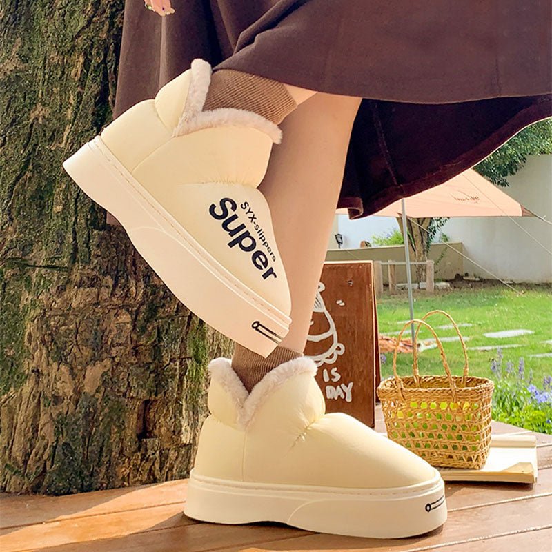 New Covered Heel Down Cotton Outdoor Garden Walking Shoes For Women Black