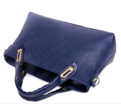 New Korean Fashion Clutch - Embossed 4 - Piece Ladies Shoulder Bag Blue
