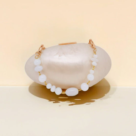 New Shell Color Acrylic Dinner Clutch A