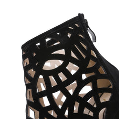 New Stiletto Super High Heel Platform Sandals – Breathable & Stylish for Women Black