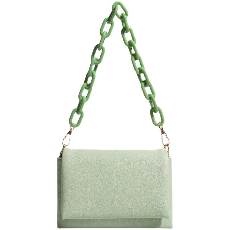 Niche Design Women''s Bag Summer New Candy Color Green