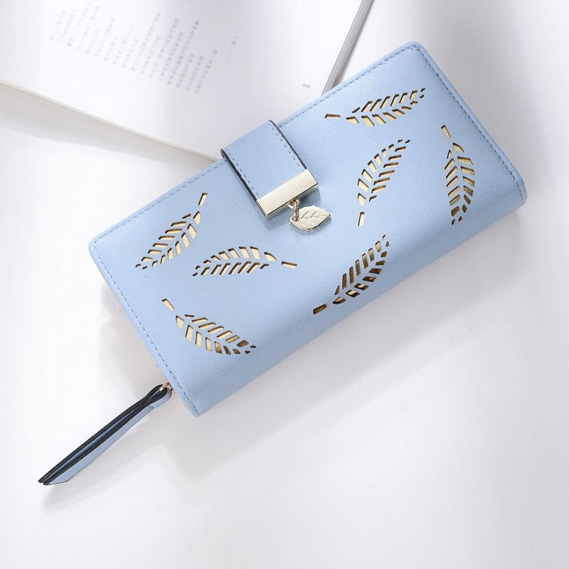 Pastoral small floral rhombic clutch Blue A