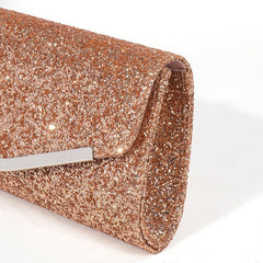 Personality Square Geometric Women's Charm Clutch Brown