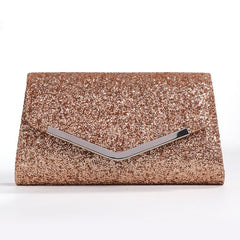 Personality Square Geometric Women's Charm Clutch Brown