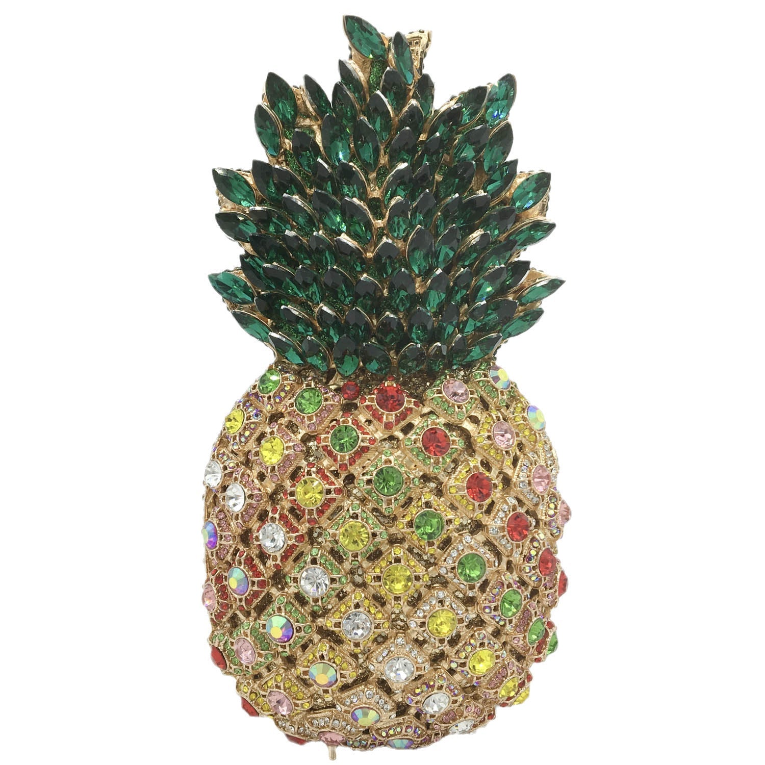 Pineapple Rhinestone Banquet Clutch Color2