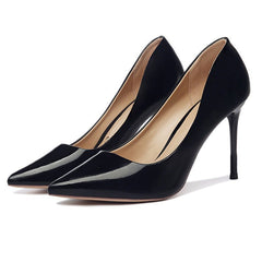 Pointed stiletto high heels Beige