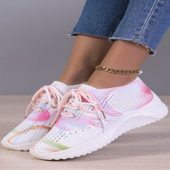 Pop Art Pump Graphic Running Sports Shoes Graffiti Colorful Women Pink