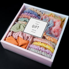 Popular Large Intestine Hair Rope Hair Tie Giftbox for Girls 3 Style