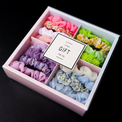 Popular Large Intestine Hair Rope Hair Tie Giftbox for Girls 9 Style