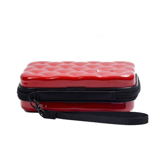 Portable Korean Style Travel Toiletry Bag with Large Capacity Chinese Red