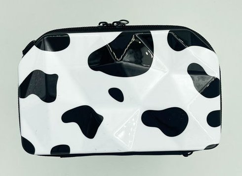 Portable Korean Style Travel Toiletry Bag with Large Capacity Dairy cow diamond