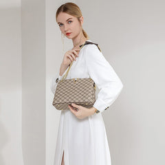 Printed Clutch One Shoulder Chain Handbag Four leaf flower