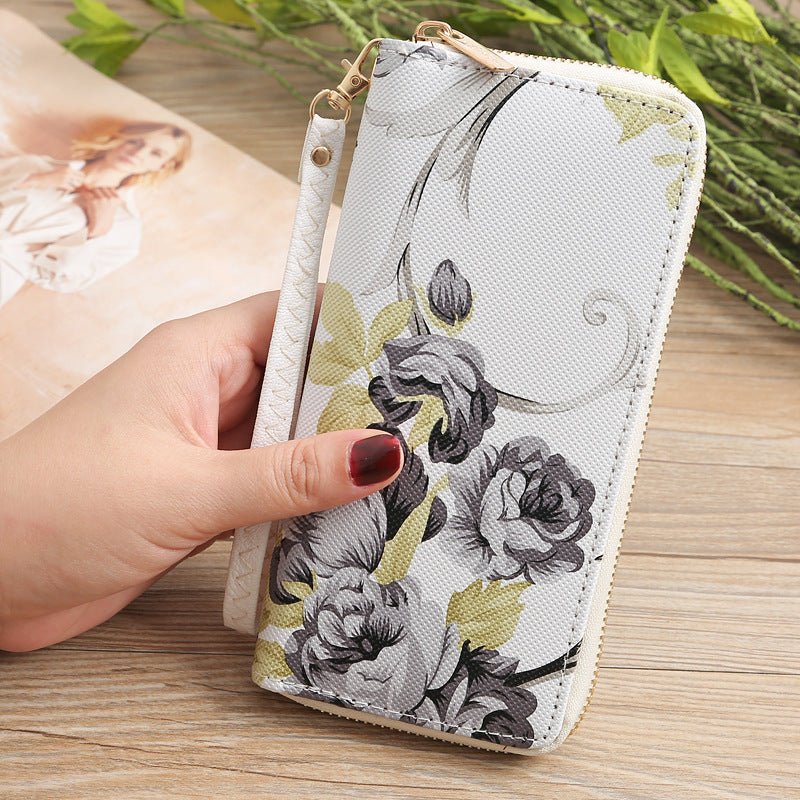 Printed Clutch Wallet for Ladies Black