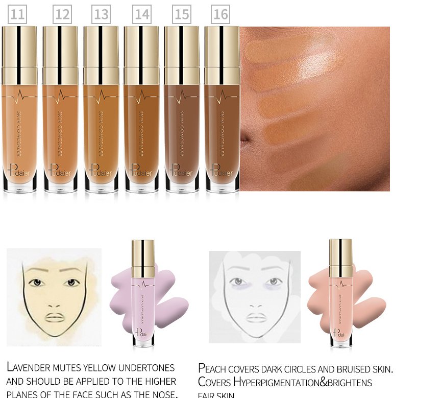 Pudaier Professional Makeup Base: Long - Lasting Moisturizing Concealer A