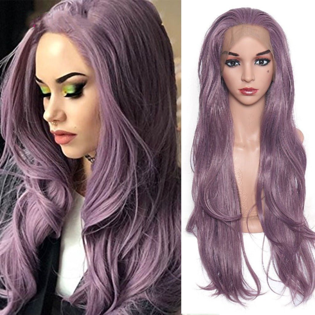 Purple Curly Wig - Vibrant and Playful Hair Transformation Purple